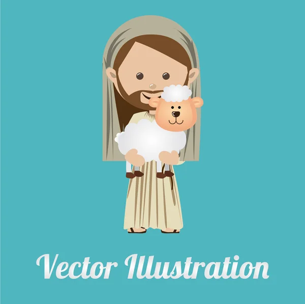 O bom pastor ilustração do vetor. Ilustração de cartoon - 80911530