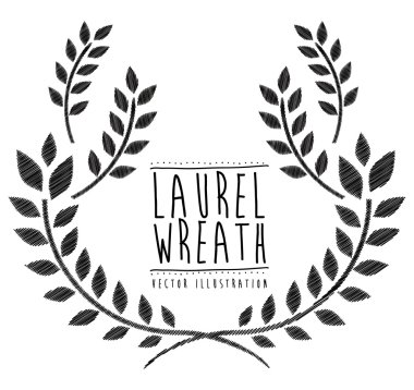 Çelenk tasarım, vektör çizim.