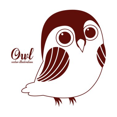 Kuş tasarım, vektör çizim.