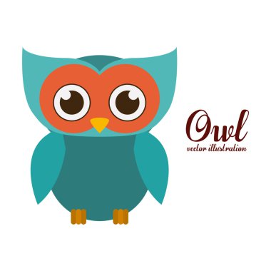 Kuş tasarım, vektör çizim.