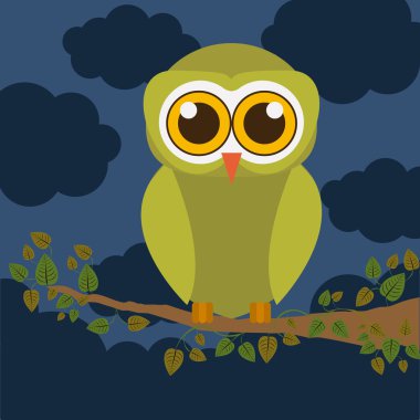 Kuş tasarım, vektör çizim.