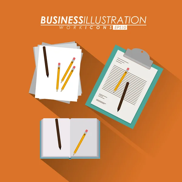 Business ontwerp, vectorillustratie. — Stockvector
