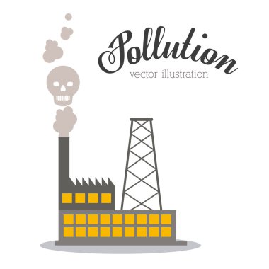 Kirliliği tasarım, vektör çizim.