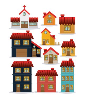 Ev tasarım, vektör çizim.