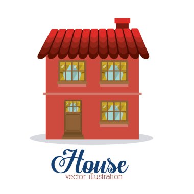 Ev tasarım, vektör çizim.