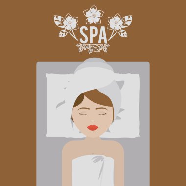 Spa tasarım, vektör çizim.