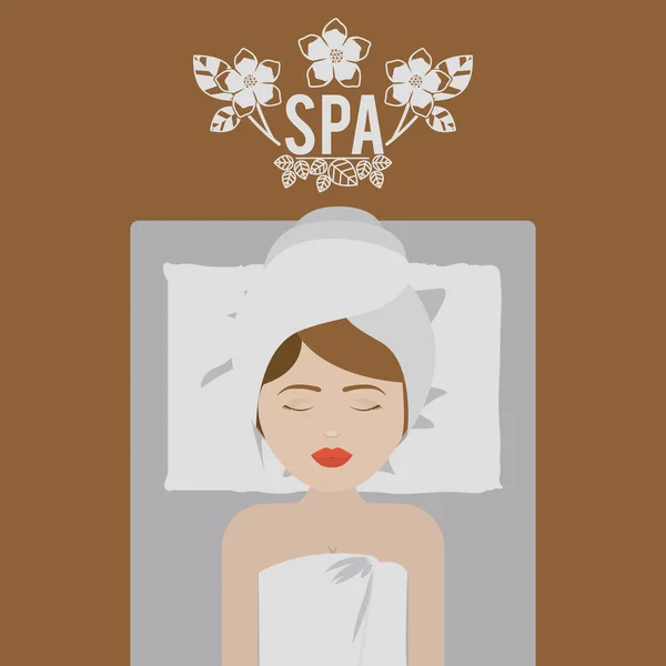 Spa design, vektorillustration. — Stockvektor