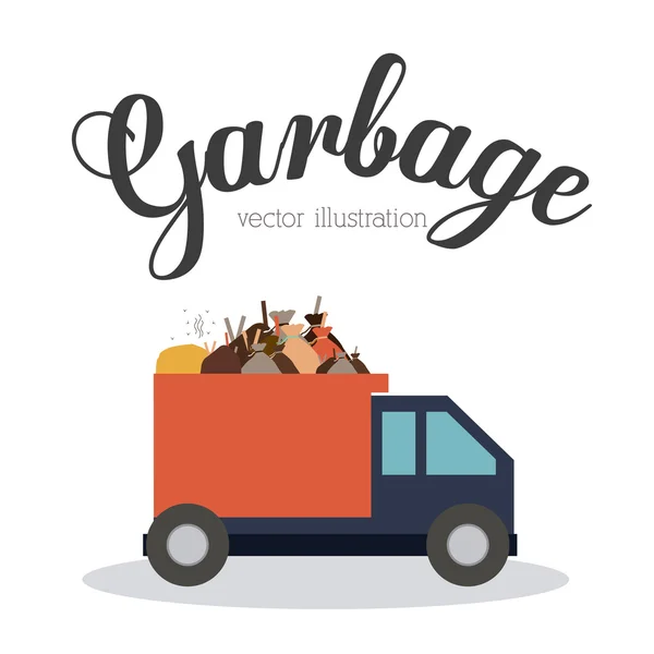 Garbage design, vector illustration. — Stock Vector