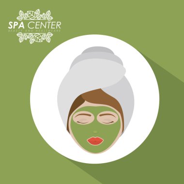 Spa tasarım, vektör çizim.