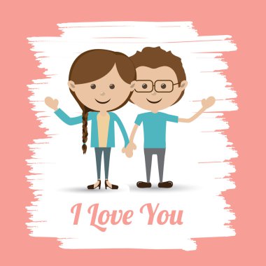 aşk tasarımı pembe arkaplan vektör illüstrasyonunda