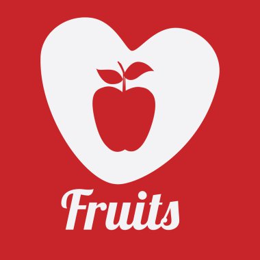 Gıda tasarımı üzerinde kırmızı zemin vektör çizim