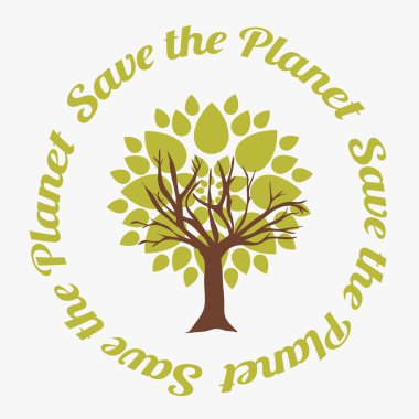 Ekoloji tasarım, vektör çizim.