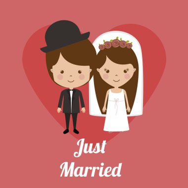 Düğün tasarım, vektör çizim.