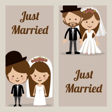 Düğün tasarım, vektör çizim.