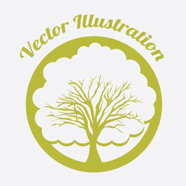 Diseño ecológico, ilustración vectorial . — Vector de stock