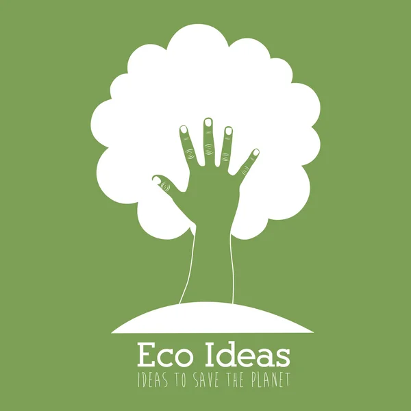 Ecologie ontwerp, vectorillustratie. — Stockvector