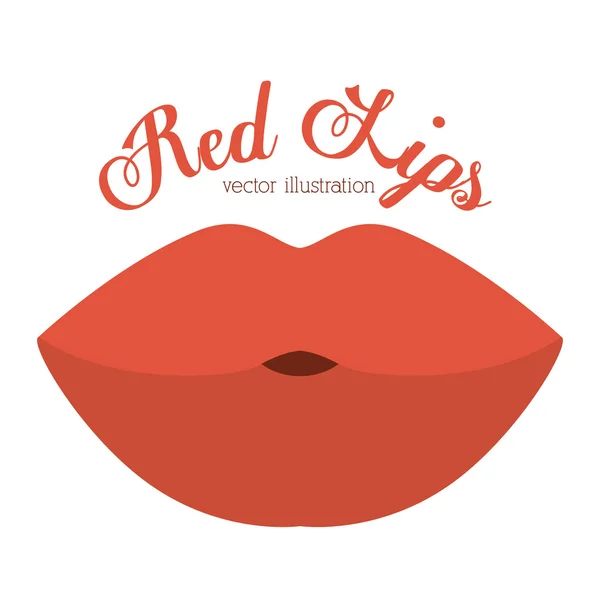 Diseño de labios, ilustración vectorial . — Vector de stock