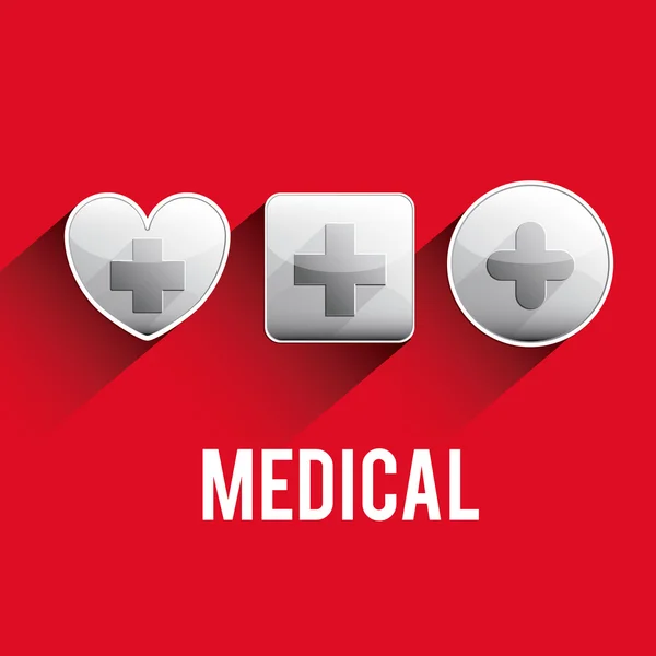 Medical design, vector illustration, — Stock Vector
