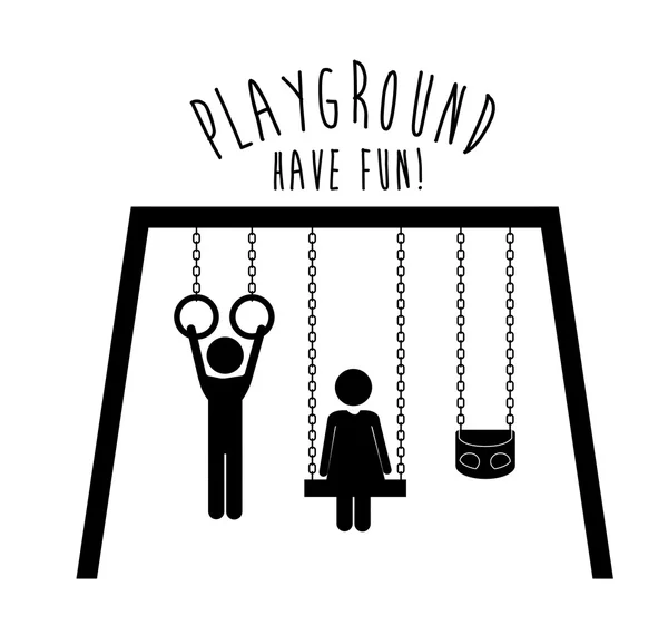 Playground design, vector illustration. — Stock Vector
