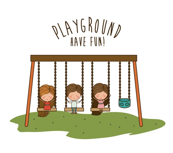 Playground design, vector illustration. — Stock Vector