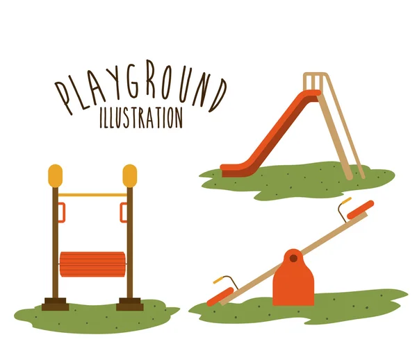 Playground design, vector illustration. — Stock Vector