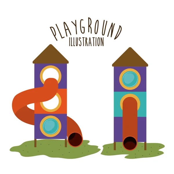 Playground design, vector illustration. — Stock Vector