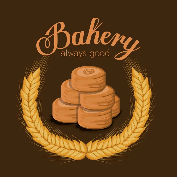 Bakkerij ontwerp, vectorillustratie. — Stockvector