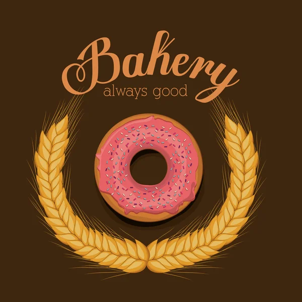 Bakkerij ontwerp, vectorillustratie. — Stockvector