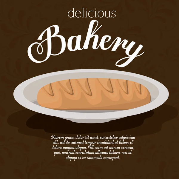Diseño de panadería, ilustración vectorial . — Vector de stock