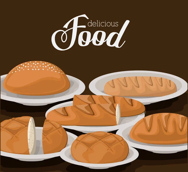 Design boulangerie, illustration vectorielle . — Image vectorielle