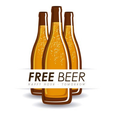 Bira tasarım, vektör çizim.