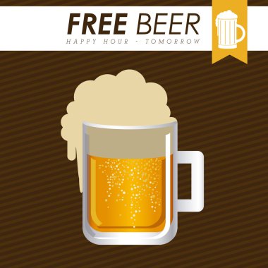 Bira tasarım, vektör çizim.
