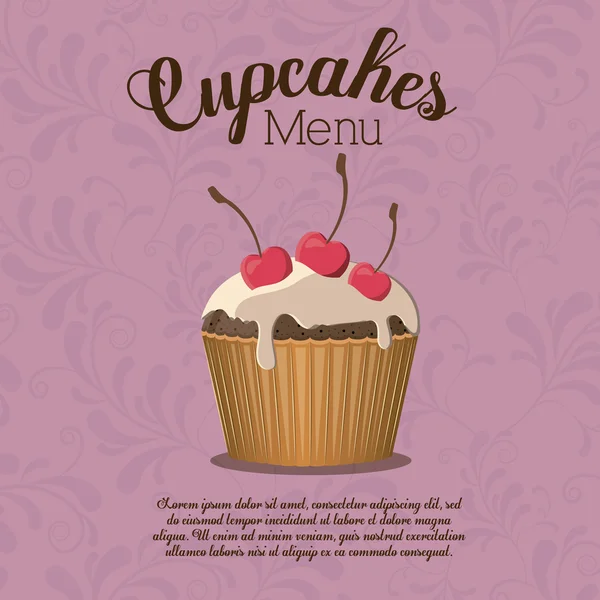 Desserts design, illustration vectorielle . — Image vectorielle