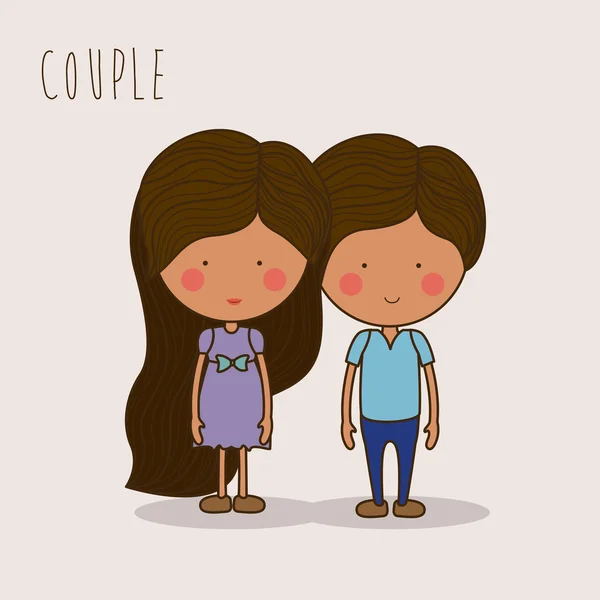 Design d'amour, illustration vectorielle . — Image vectorielle