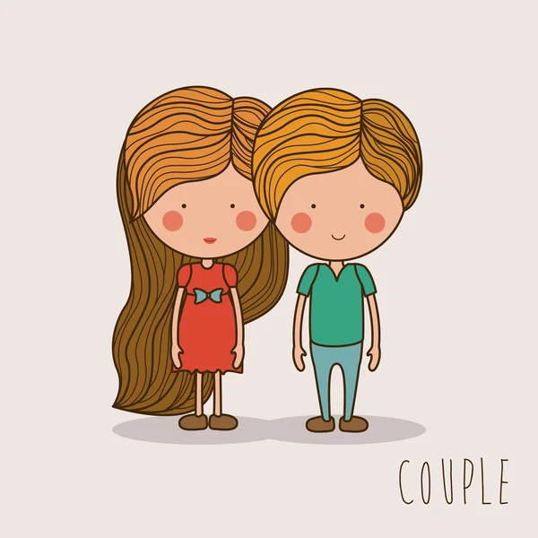 Couple design,vector illustration. — Stock Vector