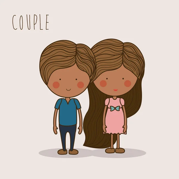 Couple design,vector illustration. — Stock Vector