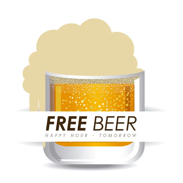 Beer design, vector illustration. — Stock Vector