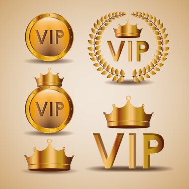 VIP tasarım, vektör çizim.