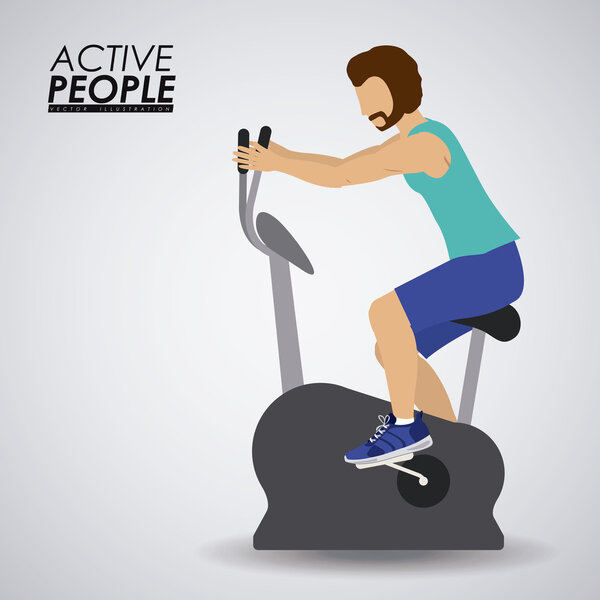 Fitness design, vector illustration.