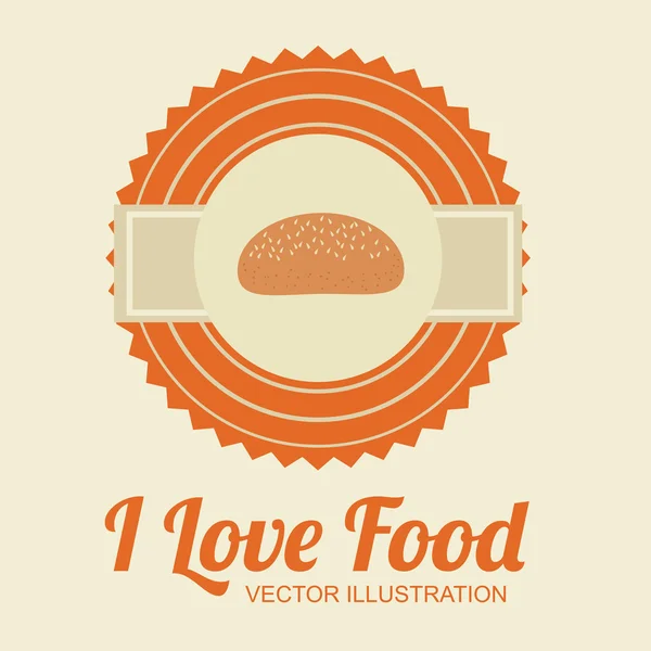 Lebensmitteldesign, Vektorillustration. — Stockvektor