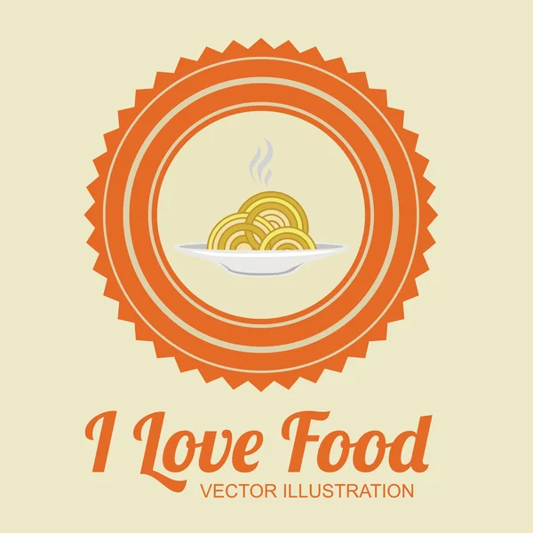 Food design, illustrazione vettoriale . — Vettoriale Stock