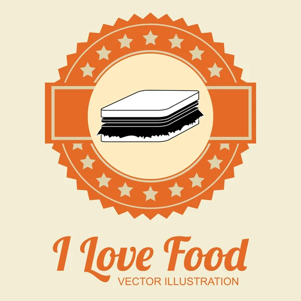 Design alimentaire, illustration vectorielle . — Image vectorielle