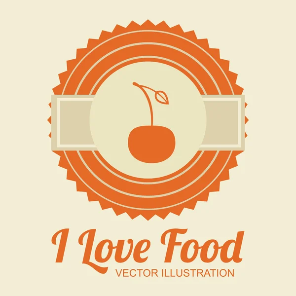 Design alimentaire, illustration vectorielle . — Image vectorielle