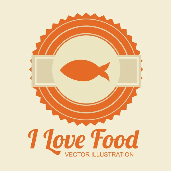 Food design, illustrazione vettoriale . — Vettoriale Stock