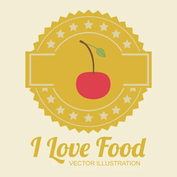 Дизайн продуктов питания, векторная иллюстрация . — стоковый вектор