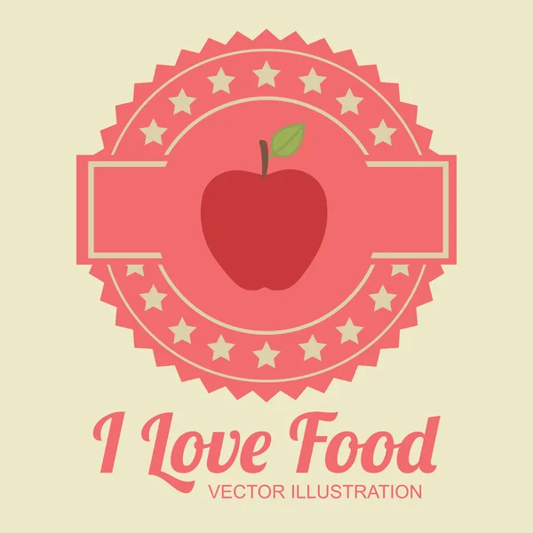 Food design, illustrazione vettoriale . — Vettoriale Stock