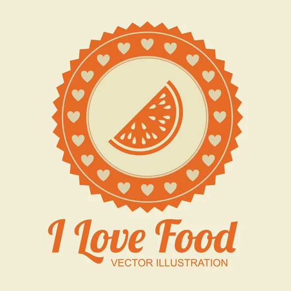 Design alimentaire, illustration vectorielle . — Image vectorielle