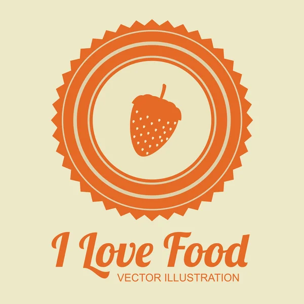 Food design, illustrazione vettoriale . — Vettoriale Stock