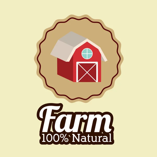 Farm design, vector illustration. — Stock Vector