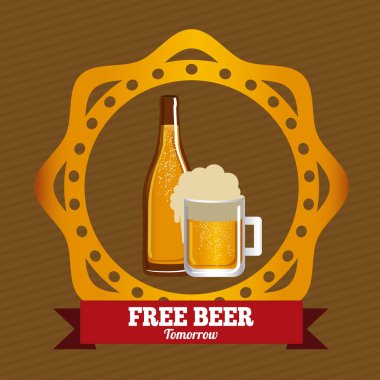 Bira tasarım, vektör çizim.